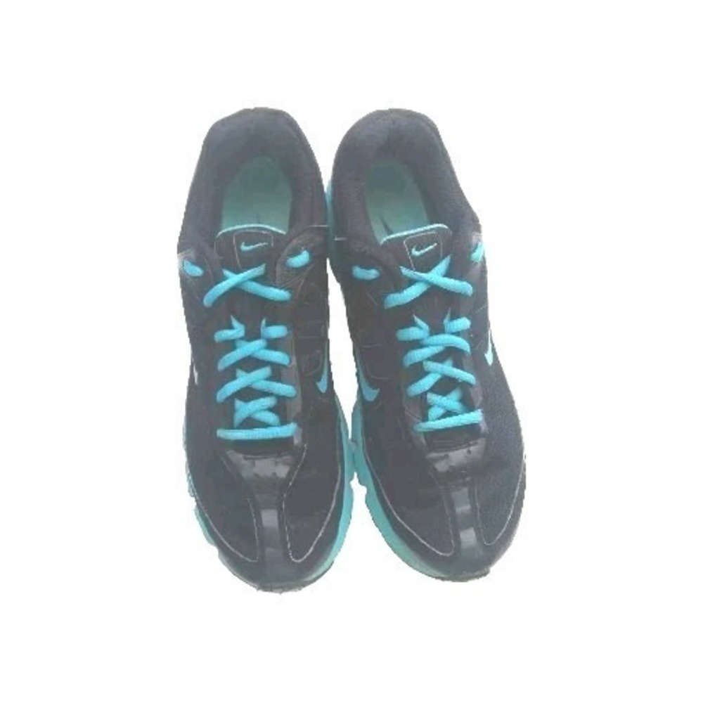 Nike Womens Inspire Dual Fusion Running Shoes Black Blue 429436-042 Lace Up 9.5